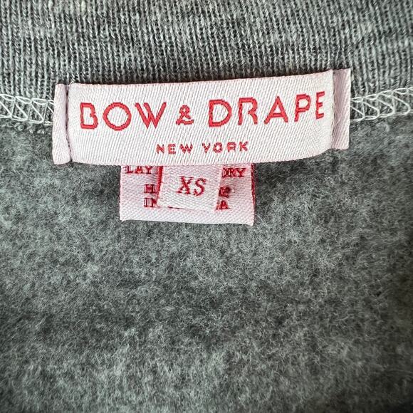 Bow & Drape Handmade You Had Me at Merlot Sequin Short Sleeve Sweatshirt Size XS - Picture 2 of 7